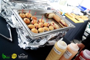 Mini burger bison et hot dog européen